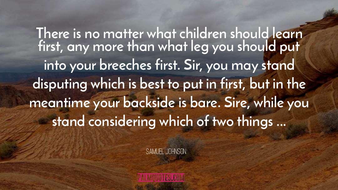 Breeches quotes by Samuel Johnson