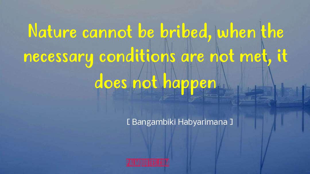 Bribed quotes by Bangambiki Habyarimana