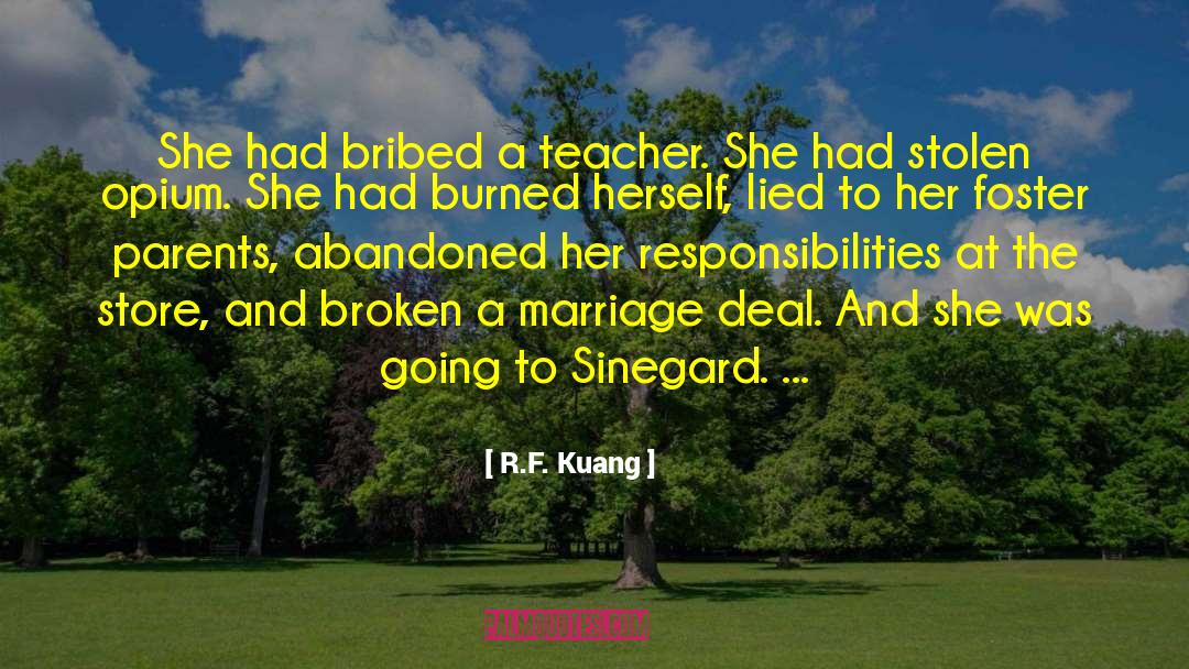 Bribed quotes by R.F. Kuang