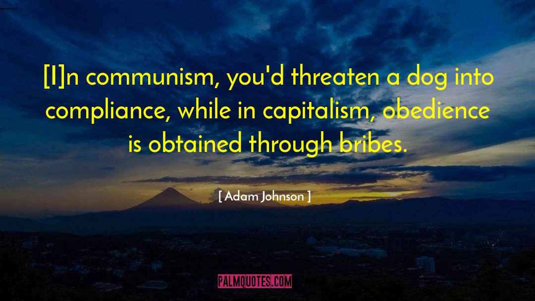 Bribes quotes by Adam Johnson