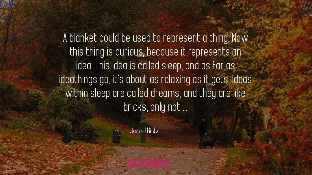 Brick And Blanket Responses quotes by Jarod Kintz