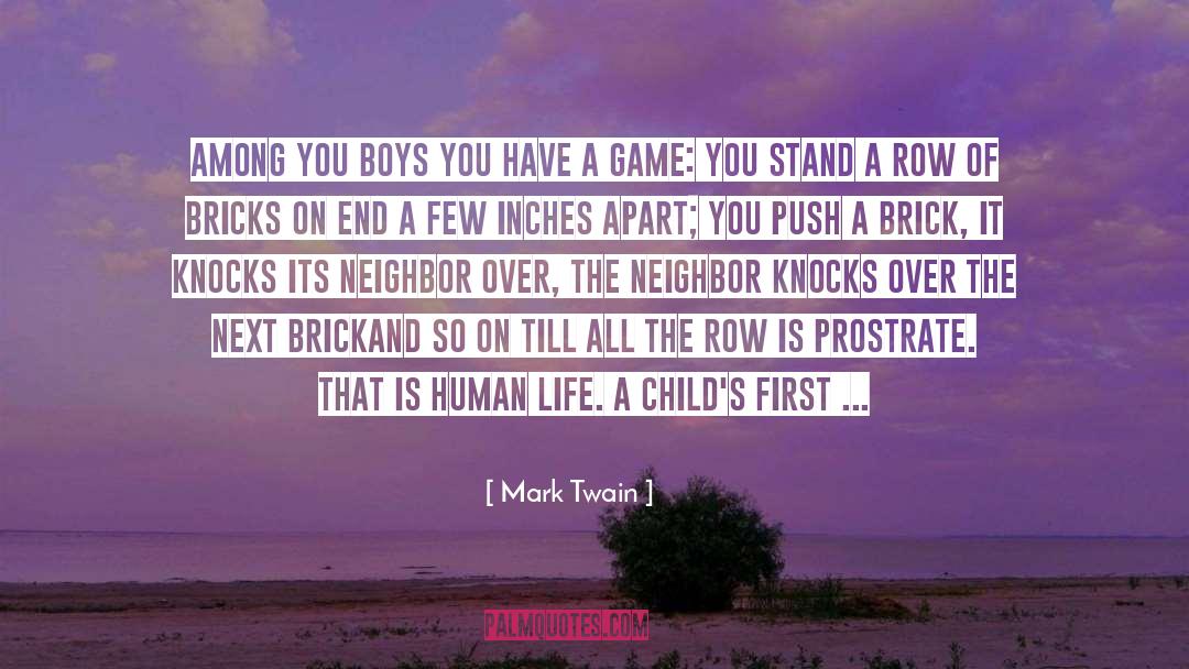 Brick quotes by Mark Twain