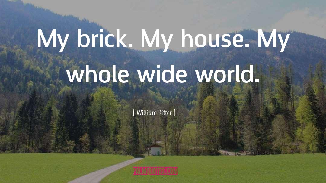 Brick quotes by William Ritter