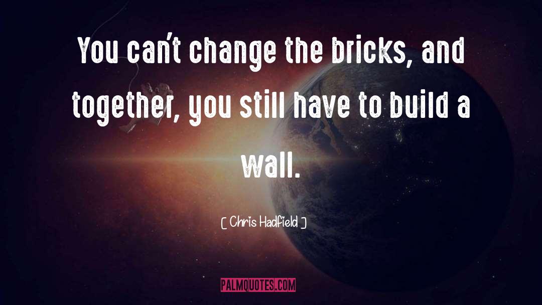 Bricks quotes by Chris Hadfield