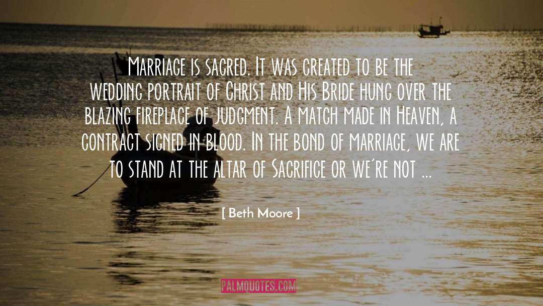 Bride quotes by Beth Moore