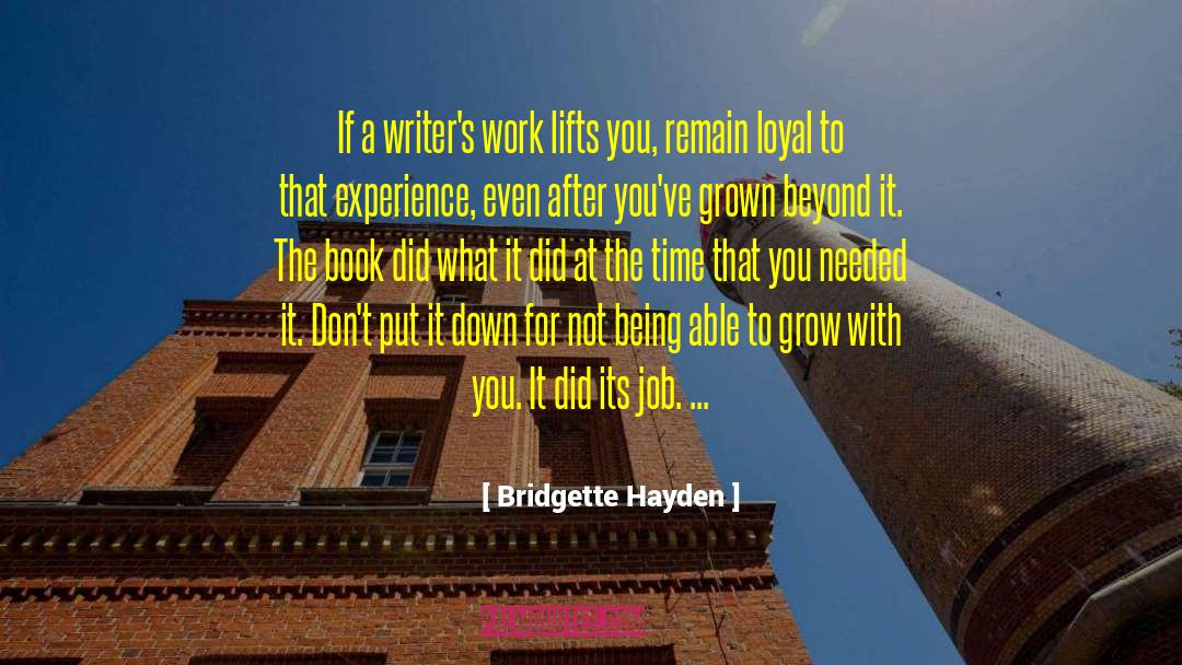 Bridgette Hayden quotes by Bridgette Hayden