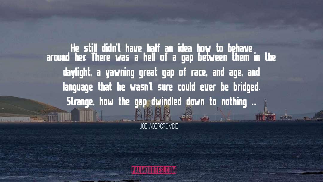 Bridging The Gap quotes by Joe Abercrombie