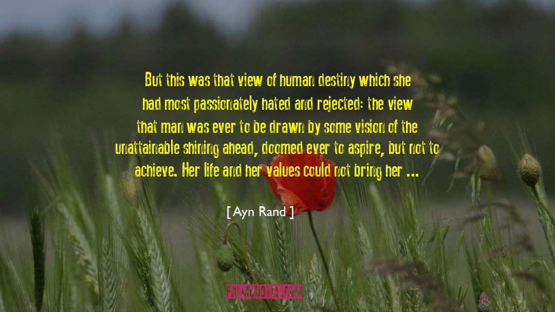 Brief Beauty quotes by Ayn Rand