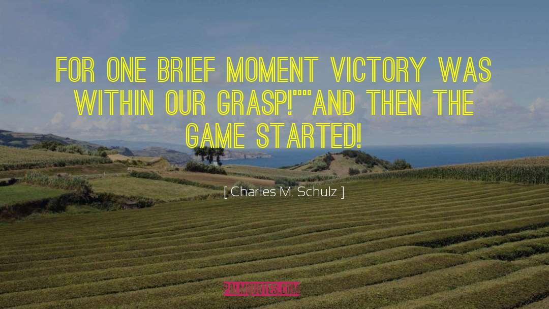 Brief Moments quotes by Charles M. Schulz