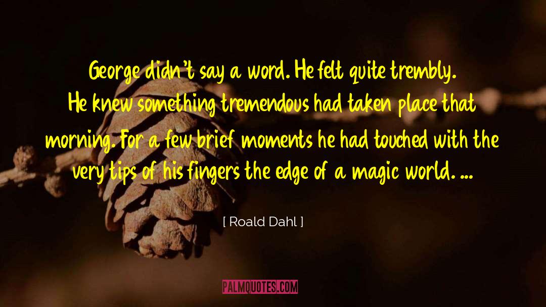 Brief Moments quotes by Roald Dahl