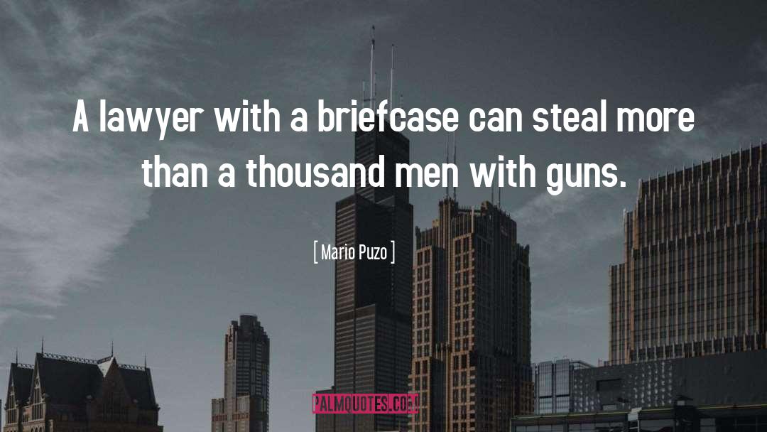 Briefcase quotes by Mario Puzo