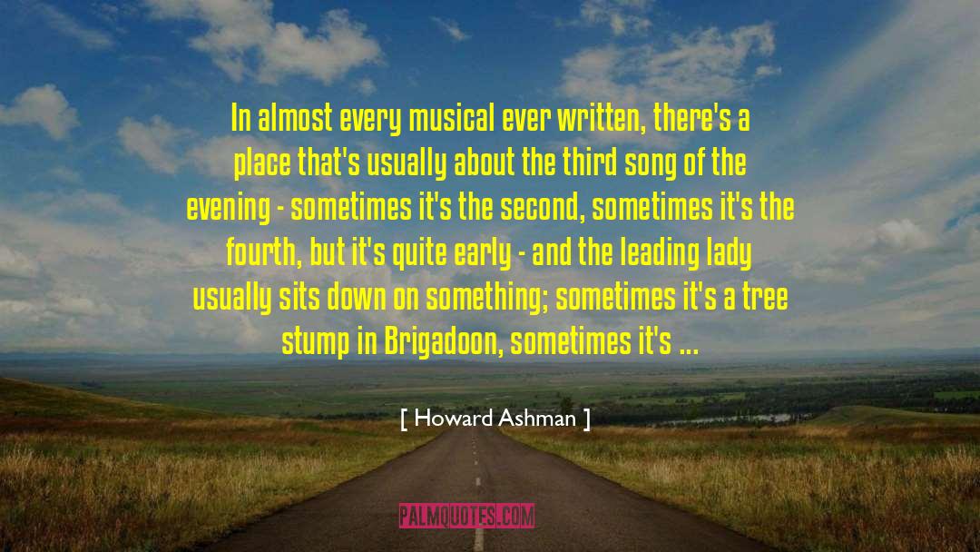 Brigadoon quotes by Howard Ashman