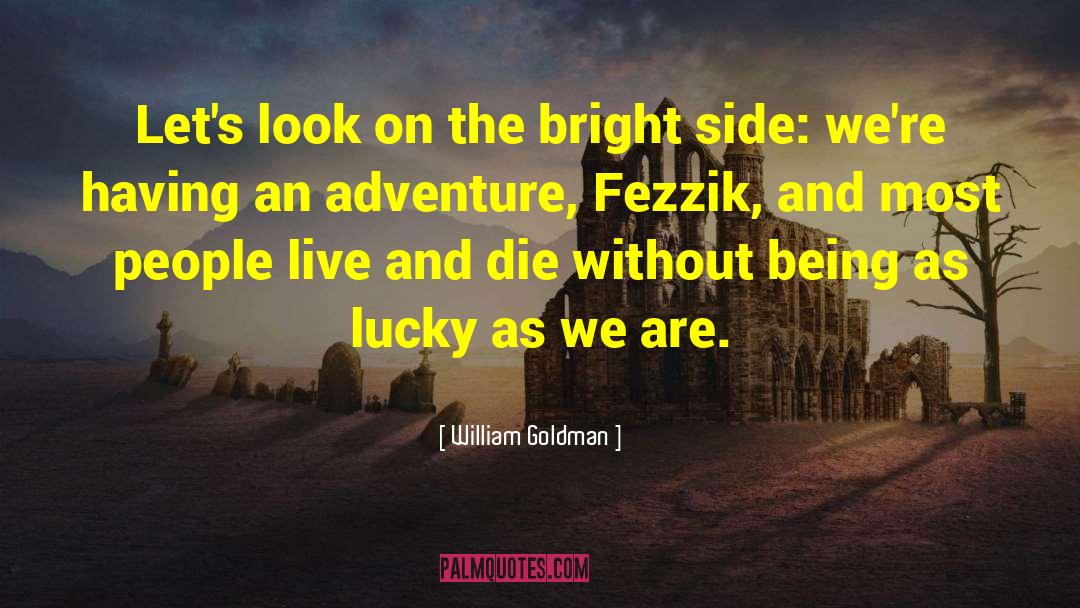 Bright Side quotes by William Goldman