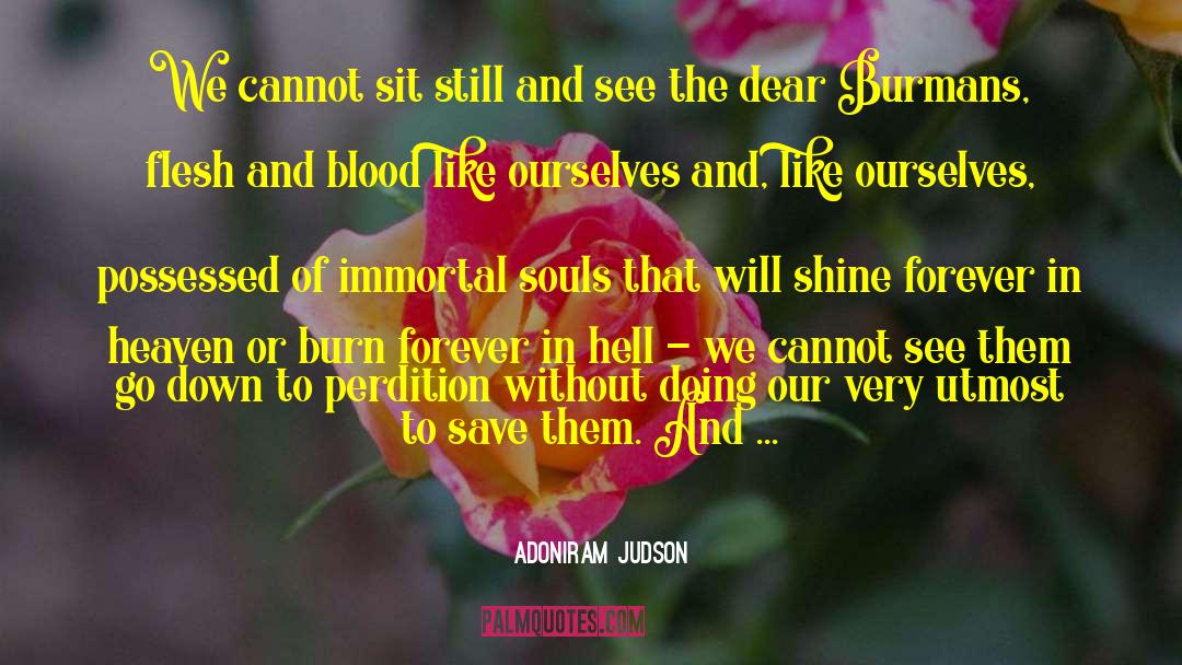 Bright We Burn quotes by Adoniram Judson