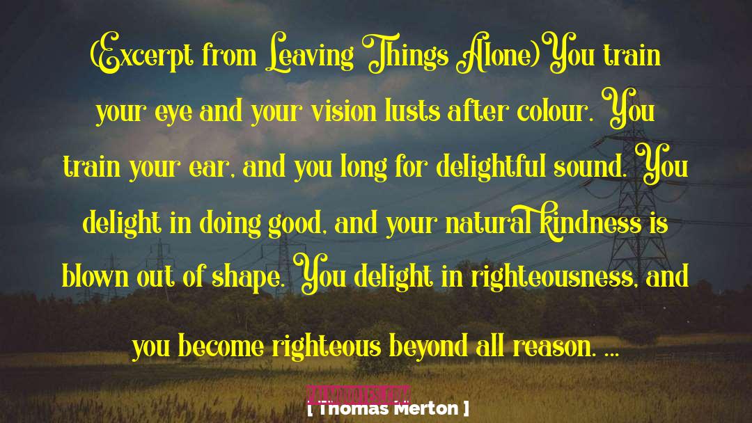 Brighten Your Vision quotes by Thomas Merton