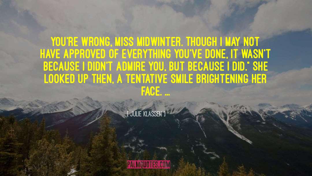 Brightening quotes by Julie Klassen