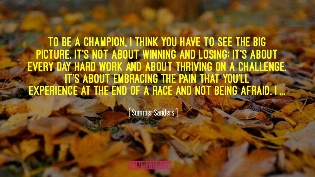 Brighter Picture quotes by Summer Sanders
