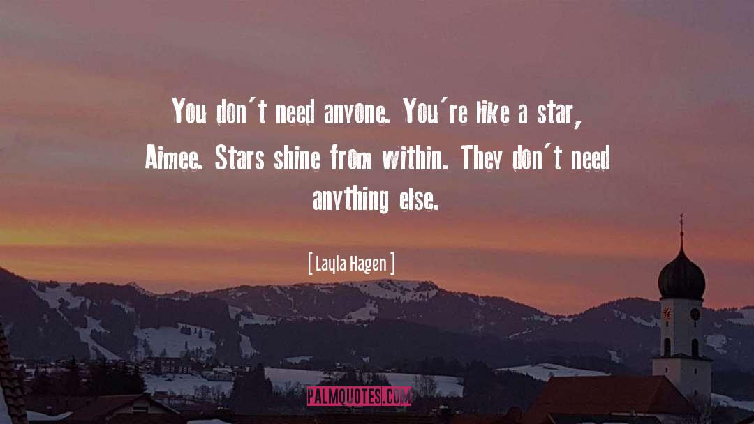 Brightest Star quotes by Layla Hagen