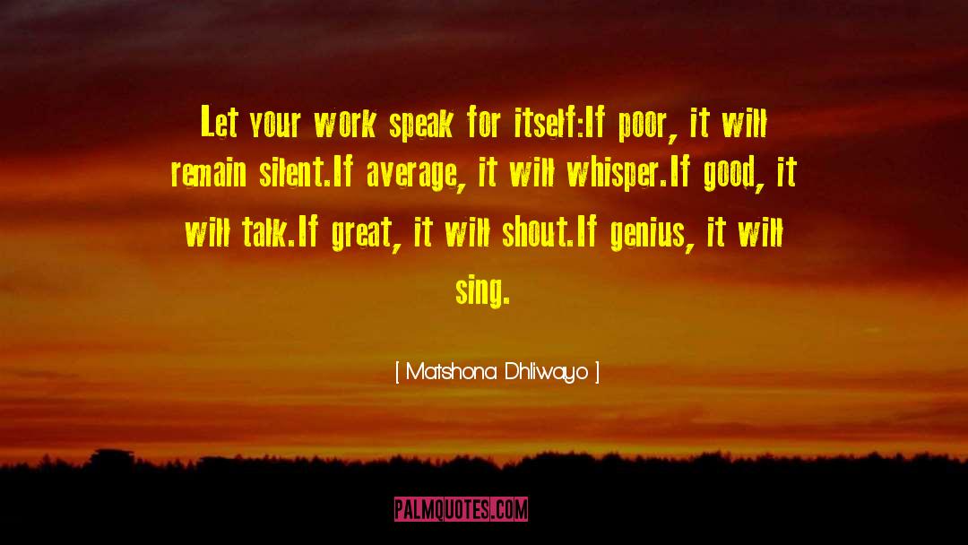 Brilliance quotes by Matshona Dhliwayo