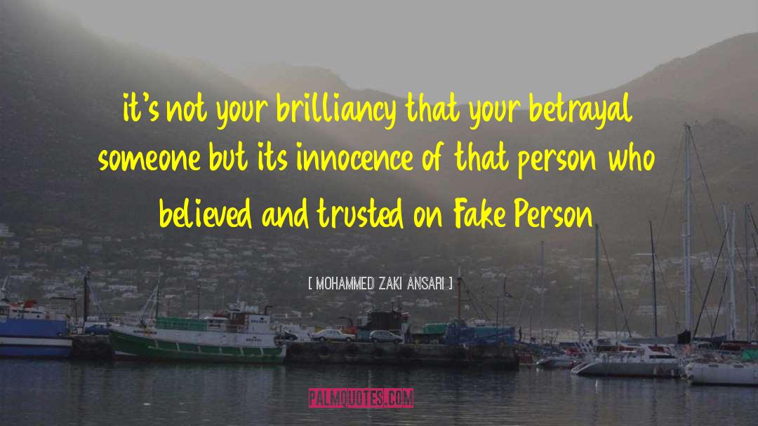 Brilliancy quotes by Mohammed Zaki Ansari