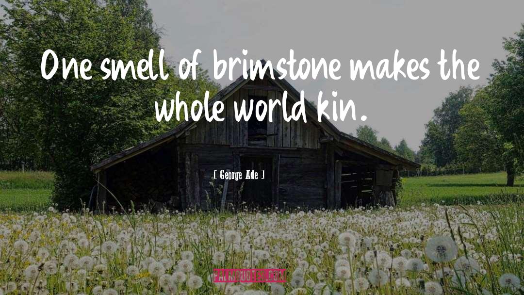 Brimstone quotes by George Ade