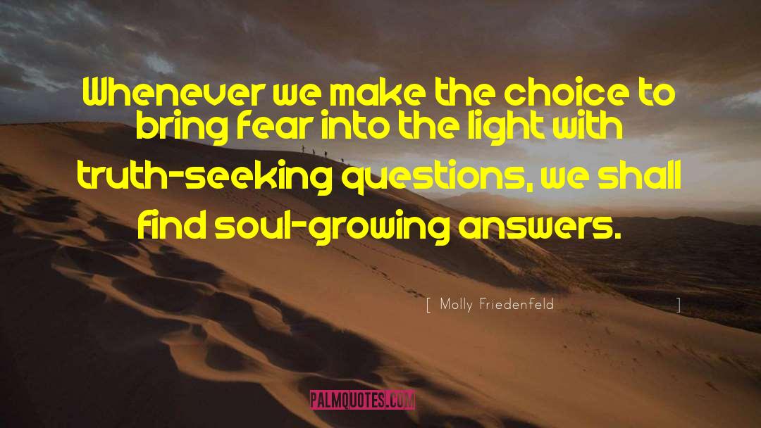 Bring Light To Problems quotes by Molly Friedenfeld