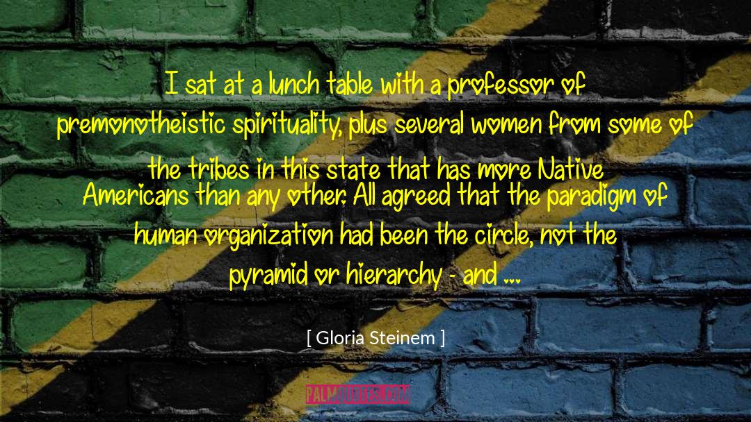Bringing Together quotes by Gloria Steinem