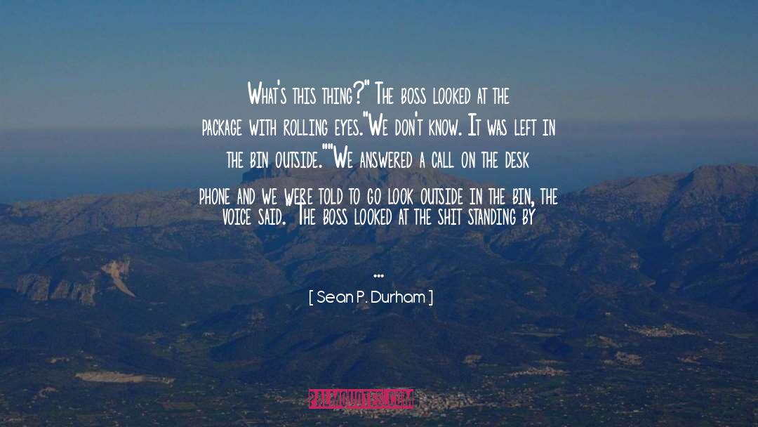 Bringing What We Need To Us quotes by Sean P. Durham