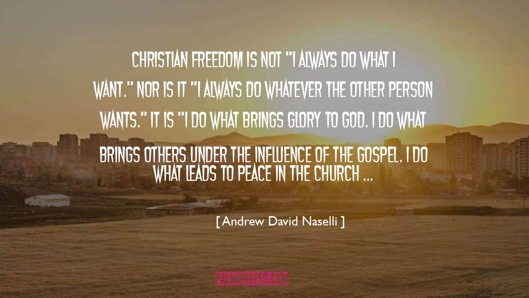Brings quotes by Andrew David Naselli