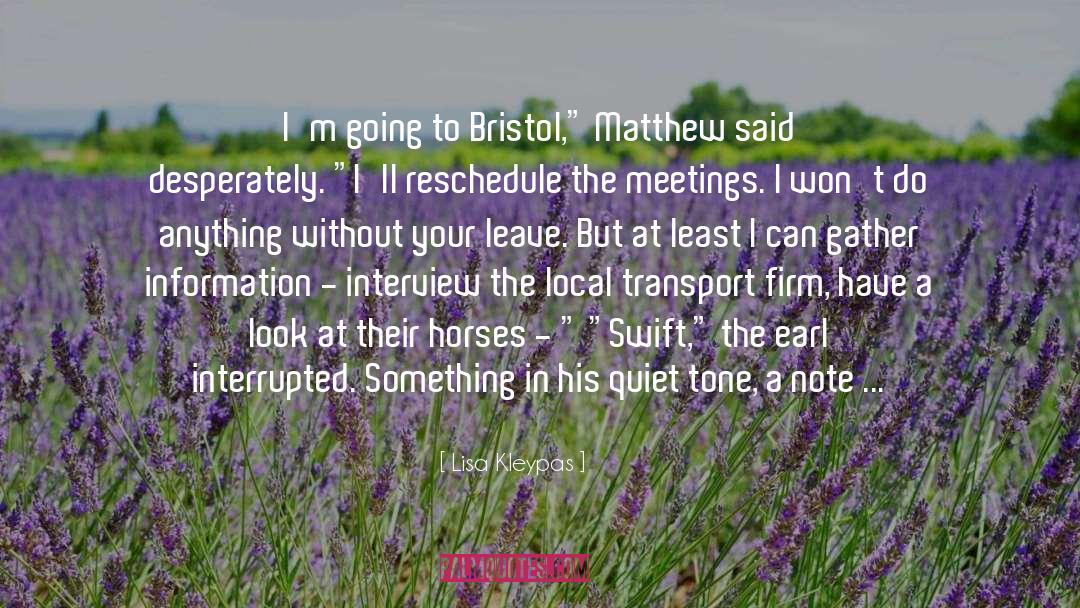 Bristol quotes by Lisa Kleypas