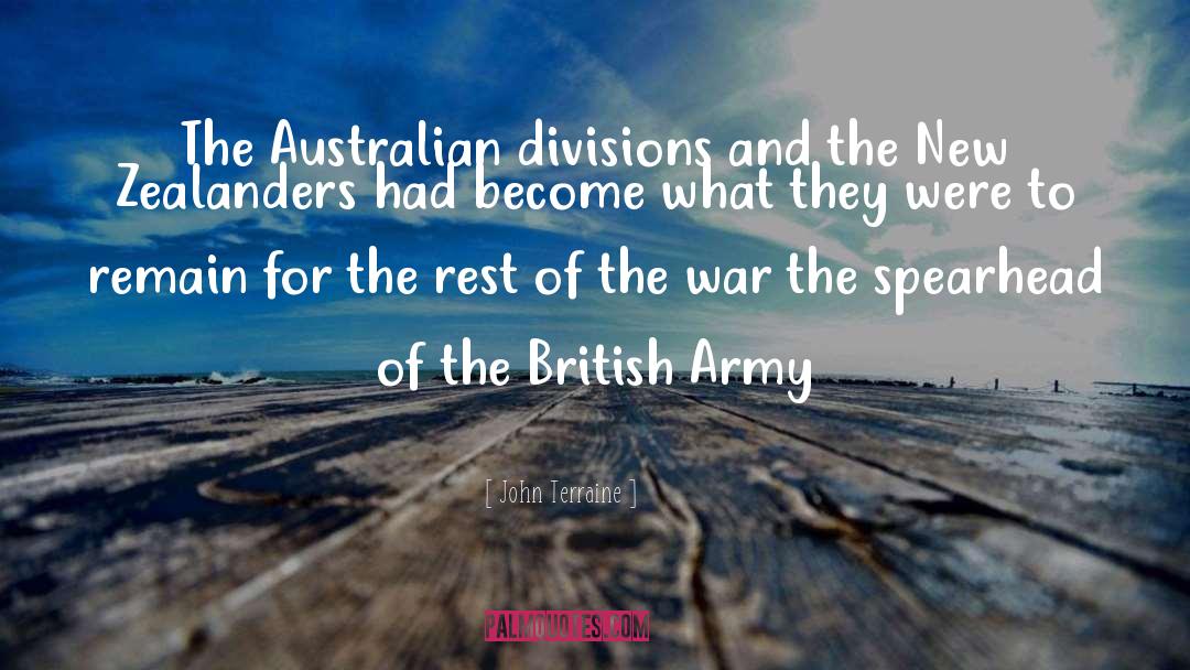 British Army quotes by John Terraine