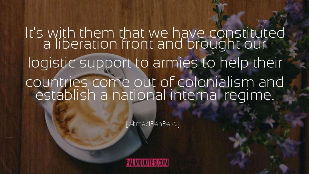 British Colonialism quotes by Ahmed Ben Bella