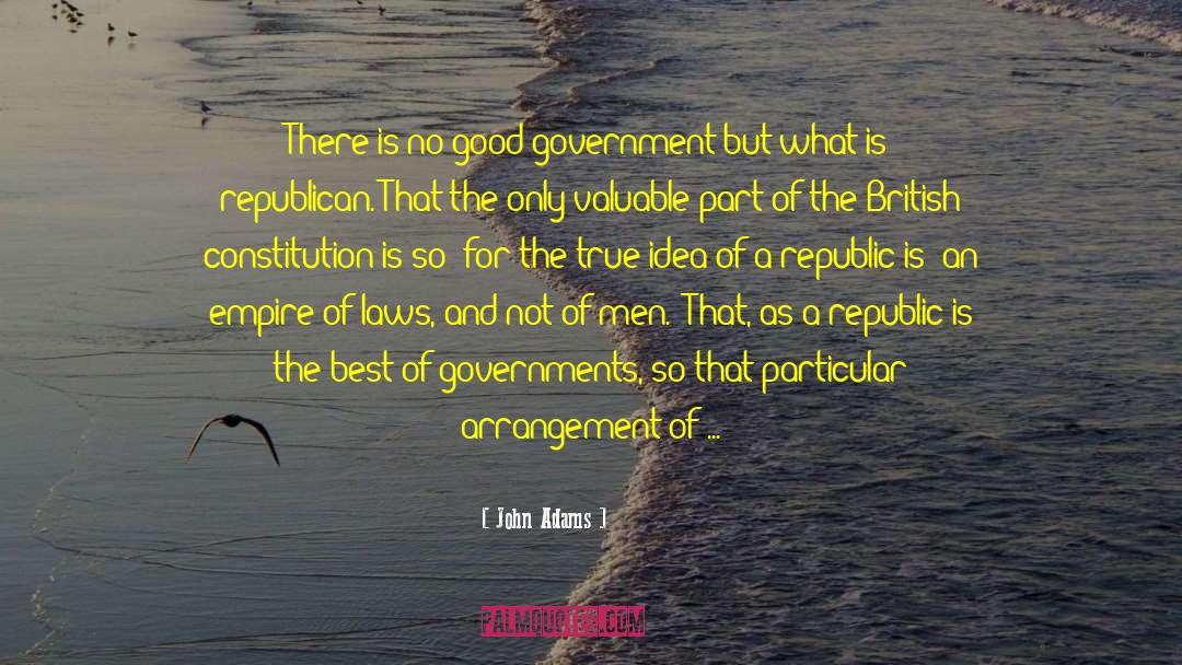 British Constitution quotes by John Adams