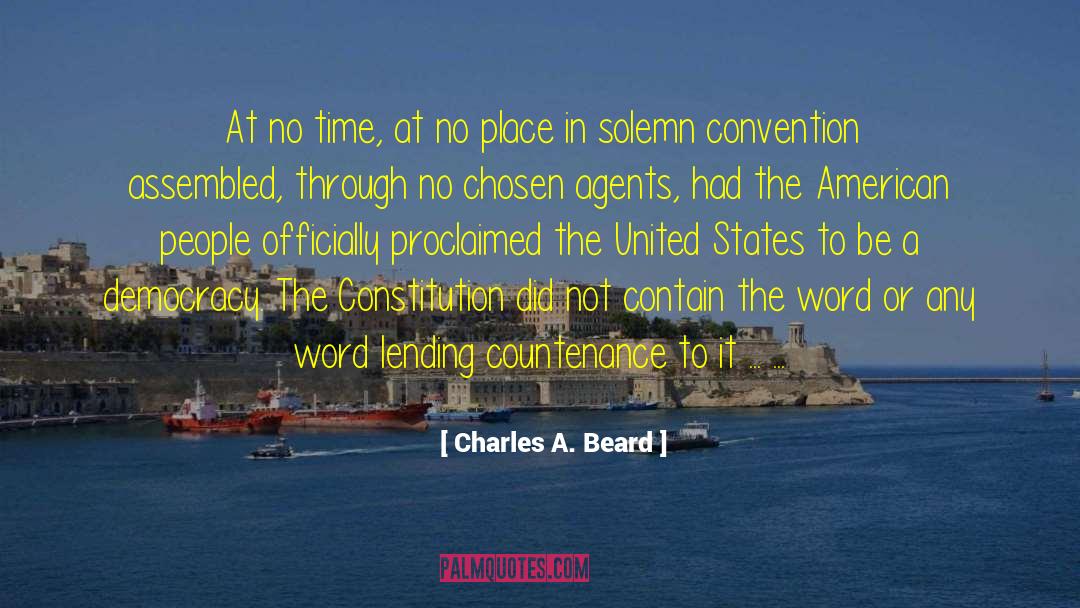 British Constitution quotes by Charles A. Beard
