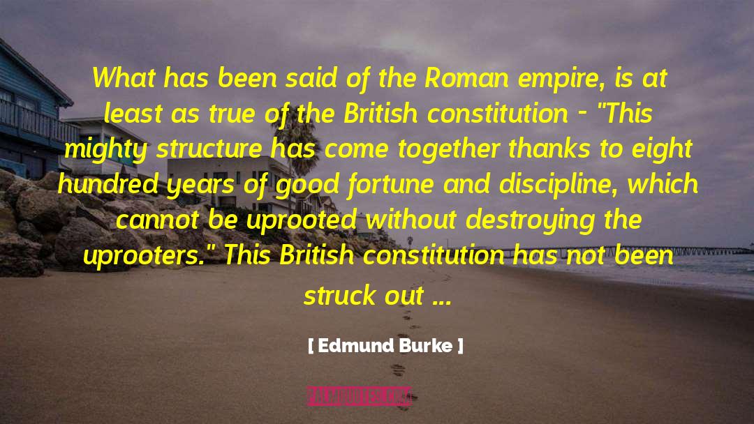 British Constitution quotes by Edmund Burke