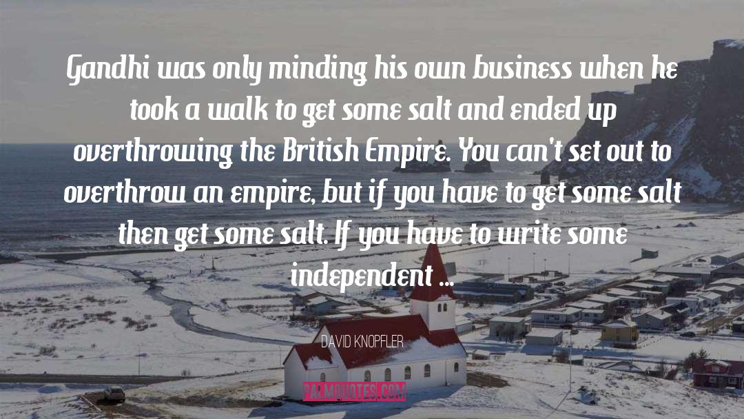 British Empire quotes by David Knopfler