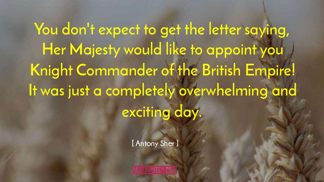 British Empire quotes by Antony Sher