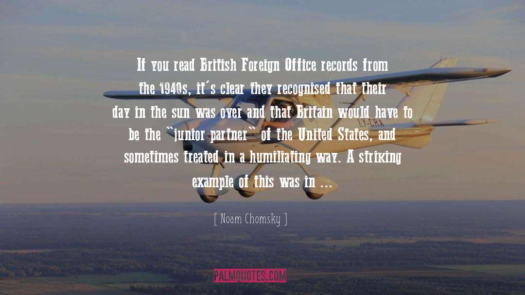 British Foreign Office quotes by Noam Chomsky