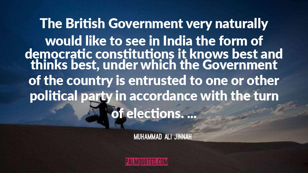 British Government quotes by Muhammad Ali Jinnah