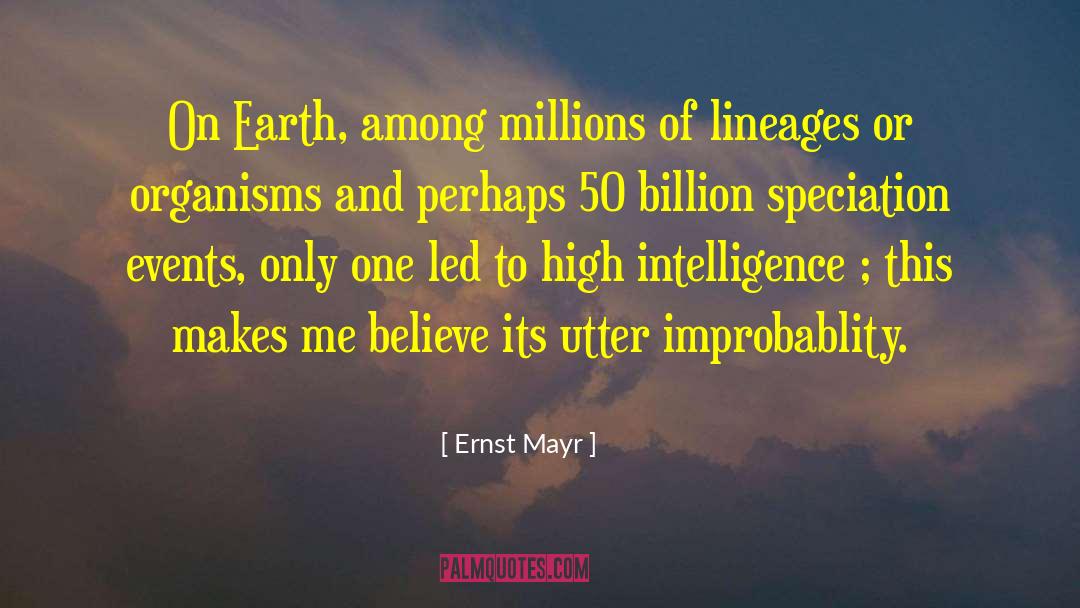 British Intelligence quotes by Ernst Mayr
