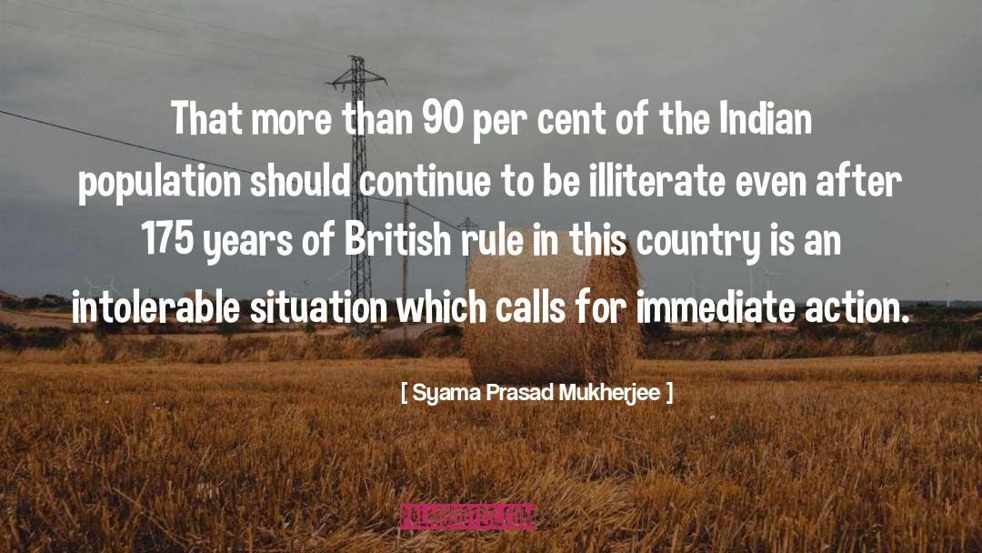 British Rule In India quotes by Syama Prasad Mukherjee