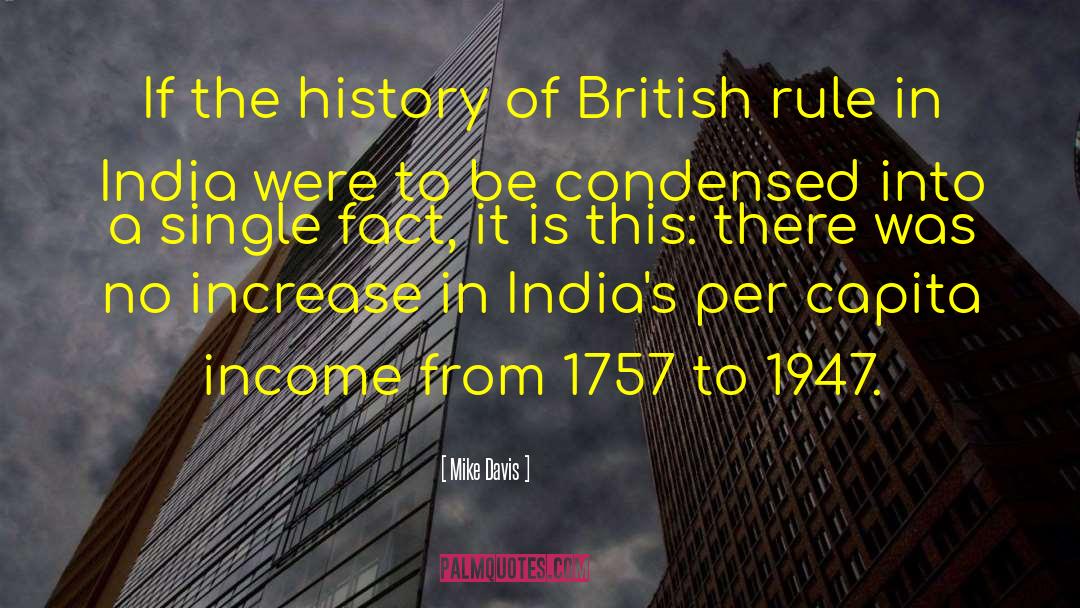 British Rule In India quotes by Mike Davis