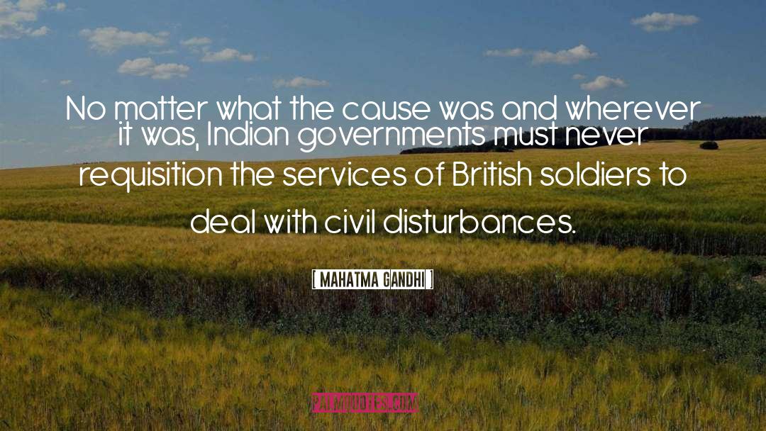British Soldiers quotes by Mahatma Gandhi
