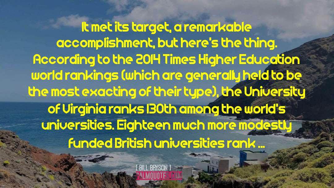 British Universities quotes by Bill Bryson
