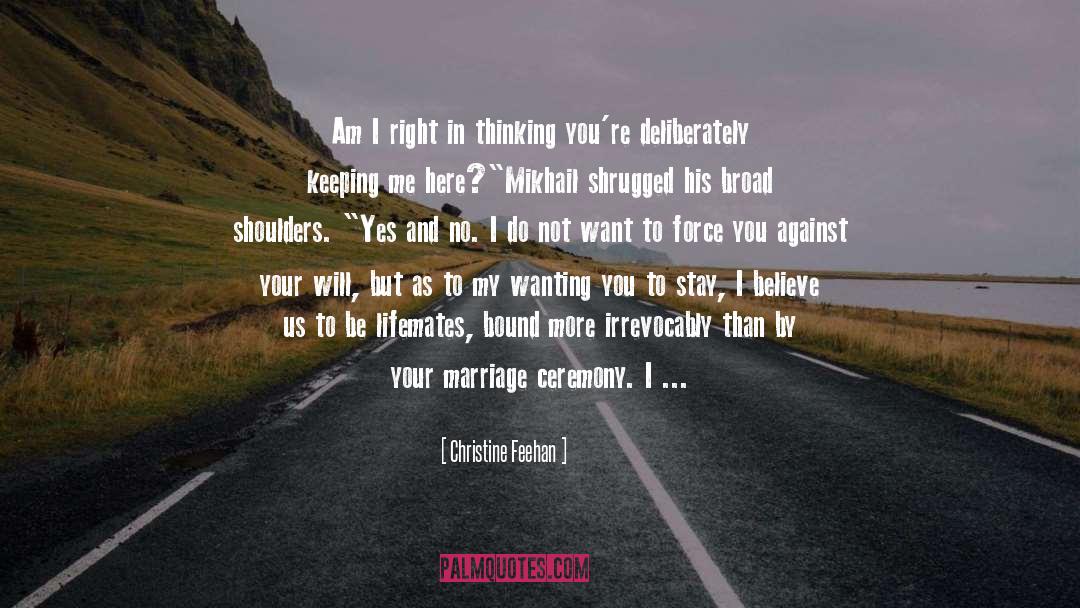 Broad quotes by Christine Feehan