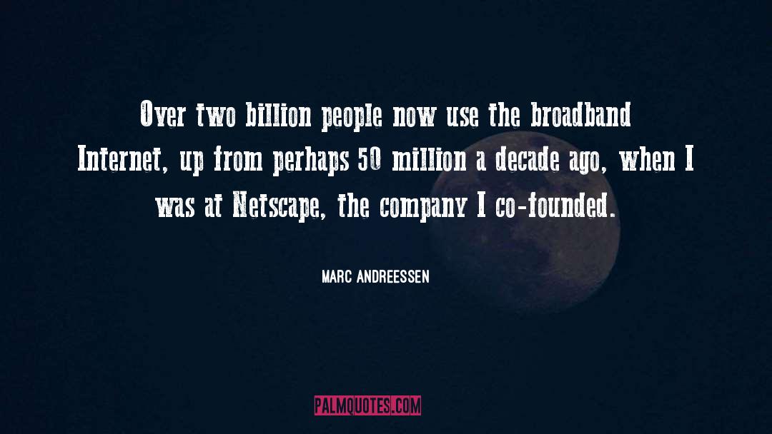 Broadband quotes by Marc Andreessen
