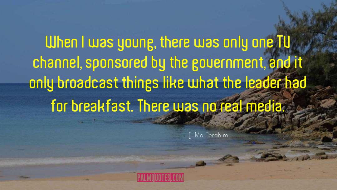 Broadcast Journalism quotes by Mo Ibrahim