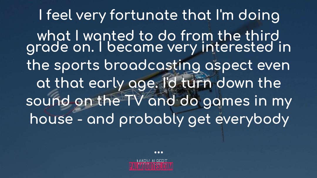 Broadcasting quotes by Marv Albert