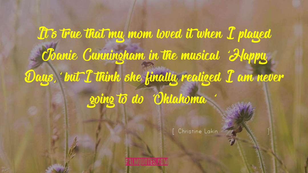 Broadway Musical quotes by Christine Lakin