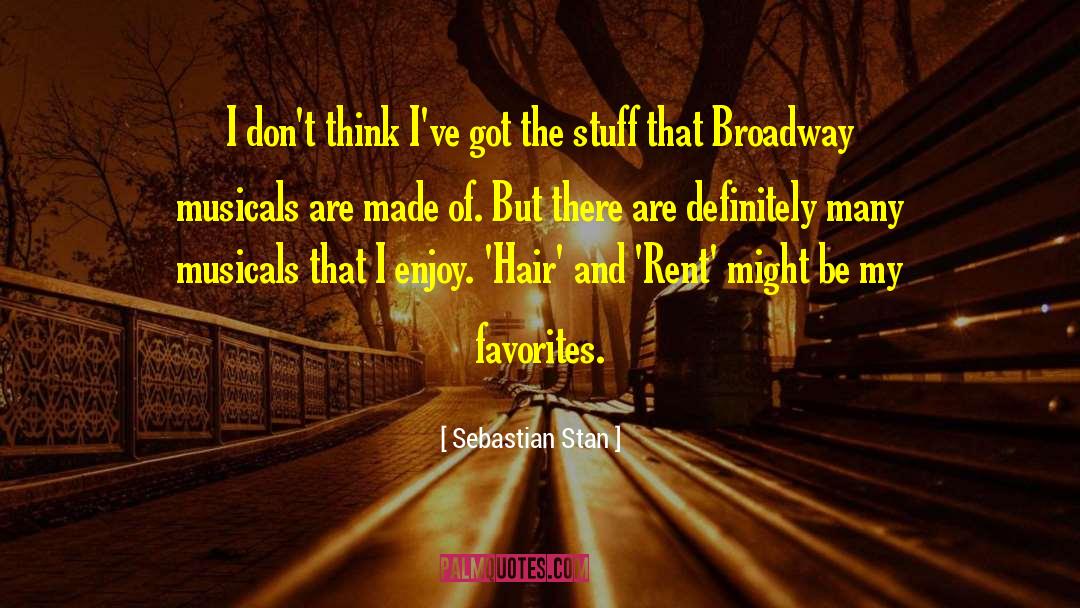 Broadway Theatre quotes by Sebastian Stan